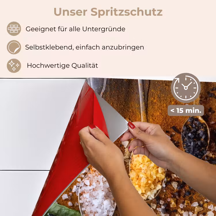 Smaakexplosie in Lepels keuken achterwand spatscherm klein -spatscherm_DE