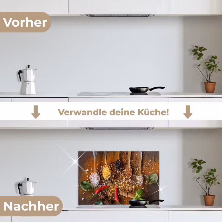 Smaakexplosie in Lepels keuken achterwand spatscherm klein -voor_na_DE