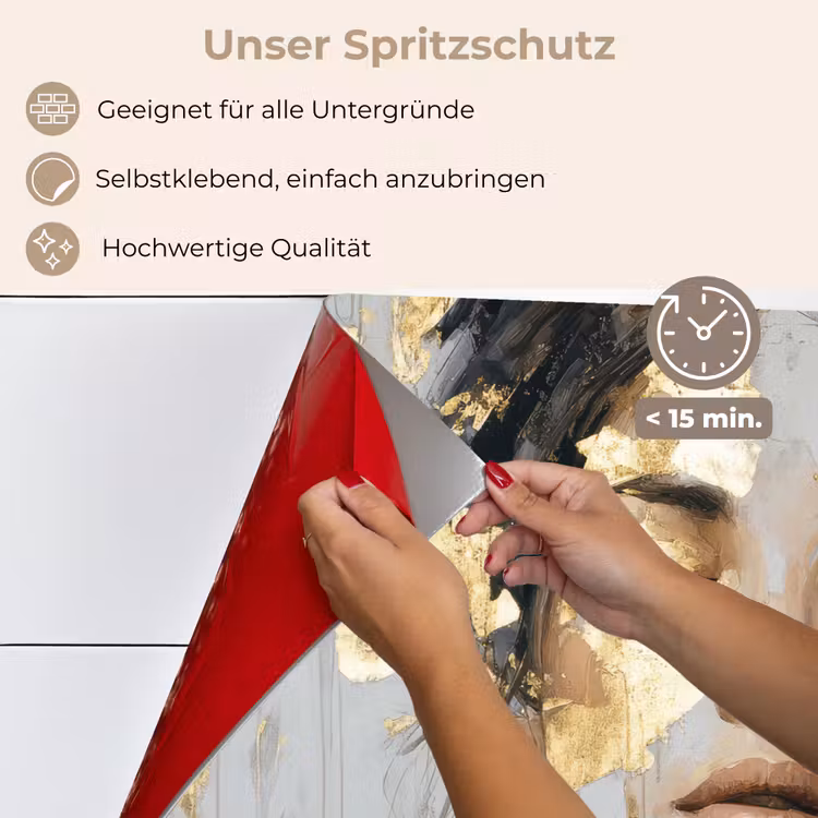 Sierlijk - Vrouw - Goud - Ogen keuken achterwand spatscherm klein -spatscherm_DE