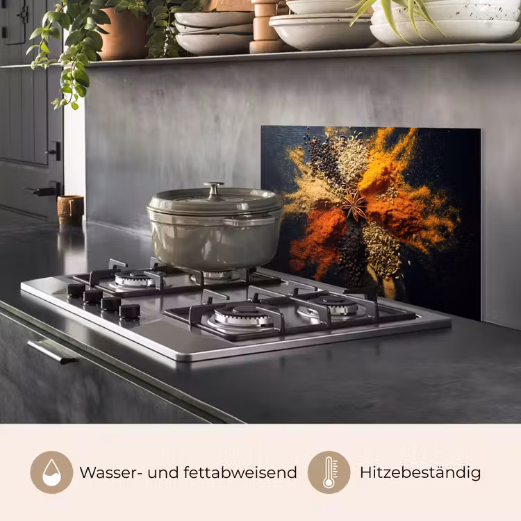 Specerijen - Explosie - Oranje keuken achterwand spatscherm klein -usp_DE