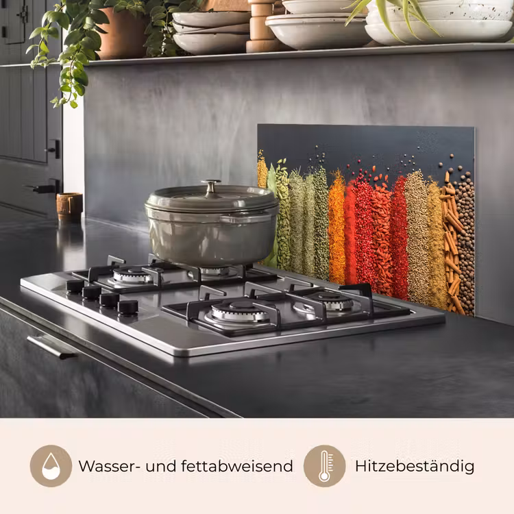Specerijen - Kruiden - Banen - Regenboog keuken achterwand spatscherm klein -usp_DE