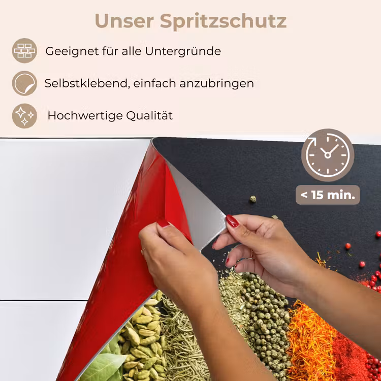 Specerijen - Kruiden - Banen - Regenboog keuken achterwand spatscherm klein -spatscherm_DE