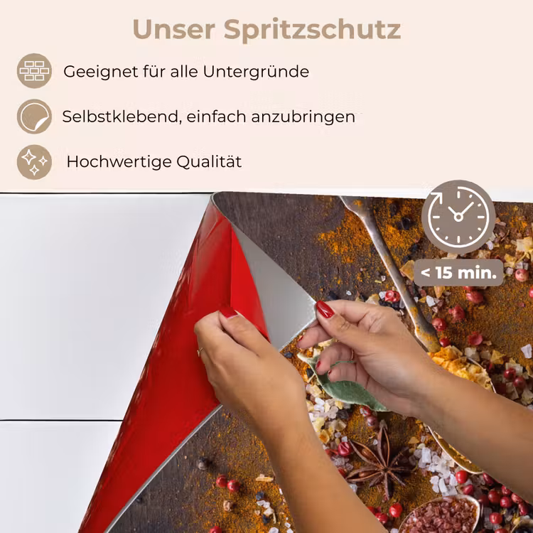 Specerijen - Kruiden - Lepels - Zout - Bruin - Keuken keuken achterwand spatscherm klein -spatscherm_DE