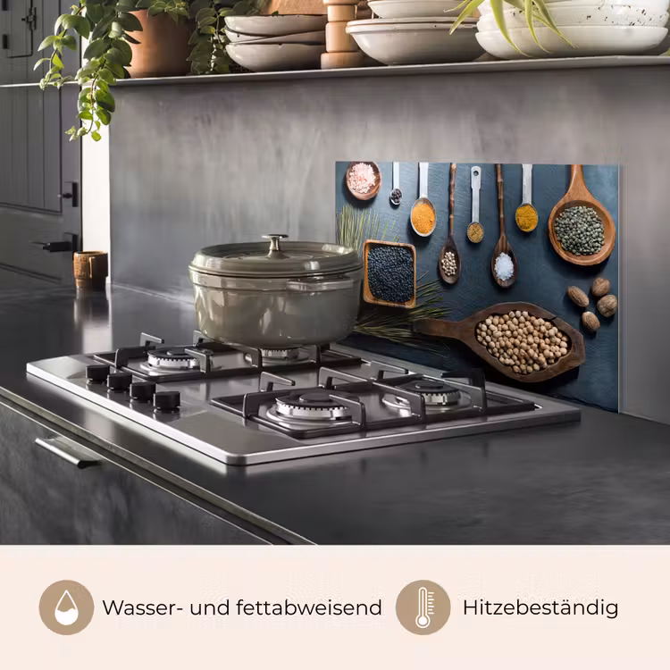 Kruiden - Lepels - Specerijen - Keuken keuken achterwand spatscherm klein -usp_DE