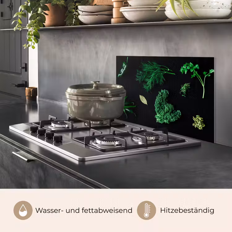 Specerijen en kruiden op zwarte achtergrond keuken achterwand spatscherm klein -usp_DE