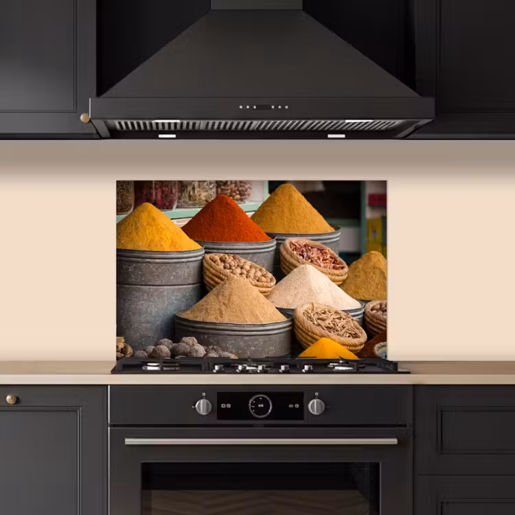 Specerijenmarkt Impressie keuken achterwand spatscherm klein -sfeer1