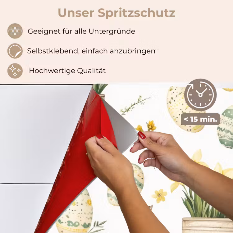 Gieter - Bloemen - Eieren keuken achterwand spatscherm klein -spatscherm_DE