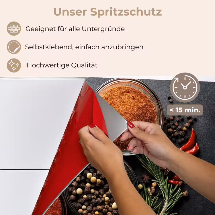Glazen - Bakjes - Blaadjes - Kruiden keuken achterwand spatscherm klein -spatscherm_DE