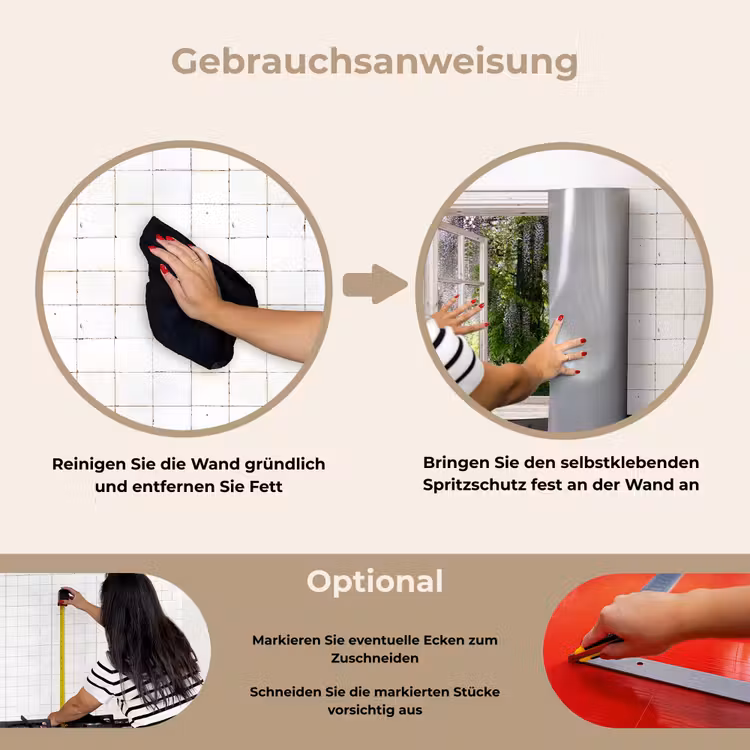 Blauwe regen - Bloemen - Doorkijk - Boom - Lente keuken achterwand spatscherm klein -gebruiksaanwijzing_DE