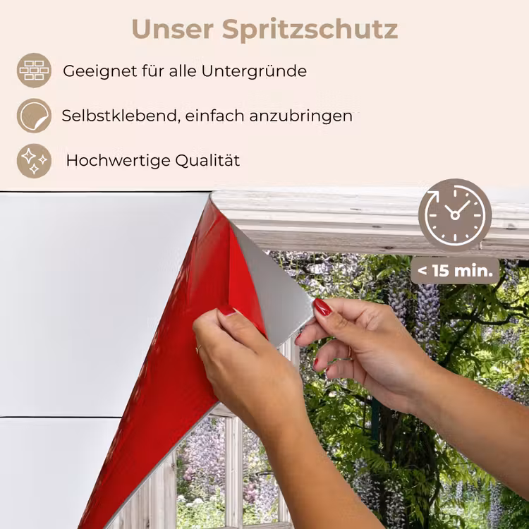 Blauwe regen - Bloemen - Doorkijk - Boom - Lente keuken achterwand spatscherm klein -spatscherm_DE