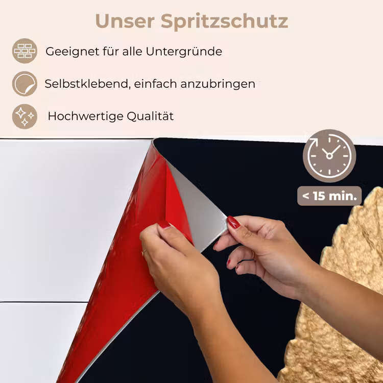Goud - Bladeren - Zwart - Planten - Luxe - Natuur keuken achterwand spatscherm klein -spatscherm_DE