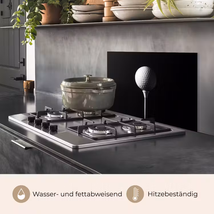 Golfbal - Minimalistisch - Wit keuken achterwand spatscherm klein -usp_DE
