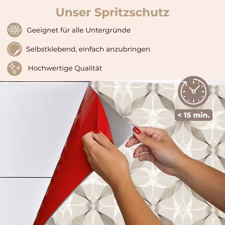Grafisch - Patroon - Grijs keuken achterwand spatscherm klein 900 -spatscherm_DE
