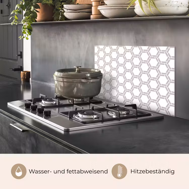 Grafisch - Patroon - Modern keuken achterwand spatscherm klein 900 -usp_DE
