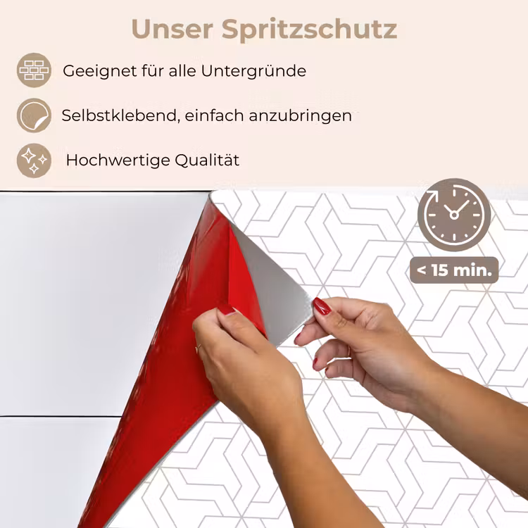 Grafisch - Patroon - Modern keuken achterwand spatscherm klein 900 -spatscherm_DE