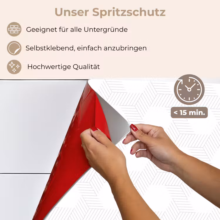 Grafisch - Patroon - Modern keuken achterwand spatscherm klein 900 -spatscherm_DE