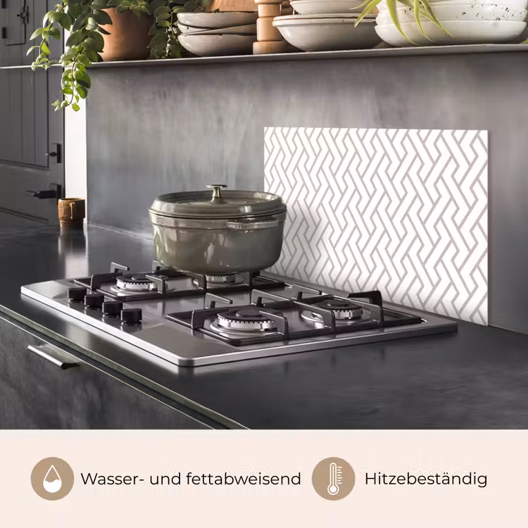 Grafisch - Patroon - Modern - Lijn keuken achterwand spatscherm klein 900 -usp_DE