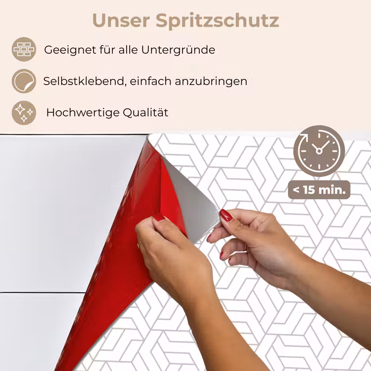 Grafisch - Patroon - Modern - Hexagon keuken achterwand spatscherm klein 900 -spatscherm_DE
