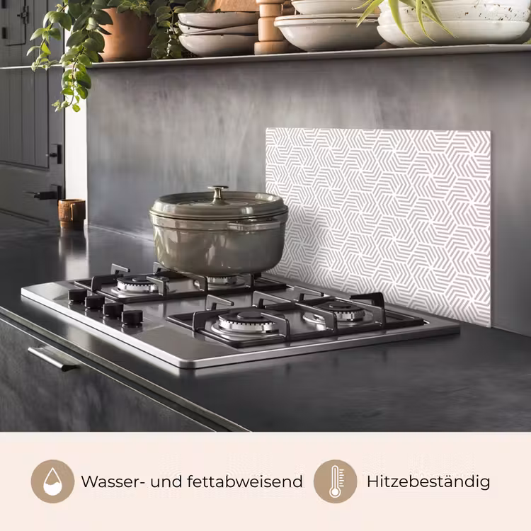 Grafisch - Patroon - Modern - Onderbroken keuken achterwand spatscherm klein 900 -usp_DE