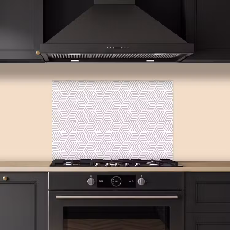 Grafisch - Patroon - Modern - Onderbroken keuken achterwand spatscherm klein 900 -sfeer1
