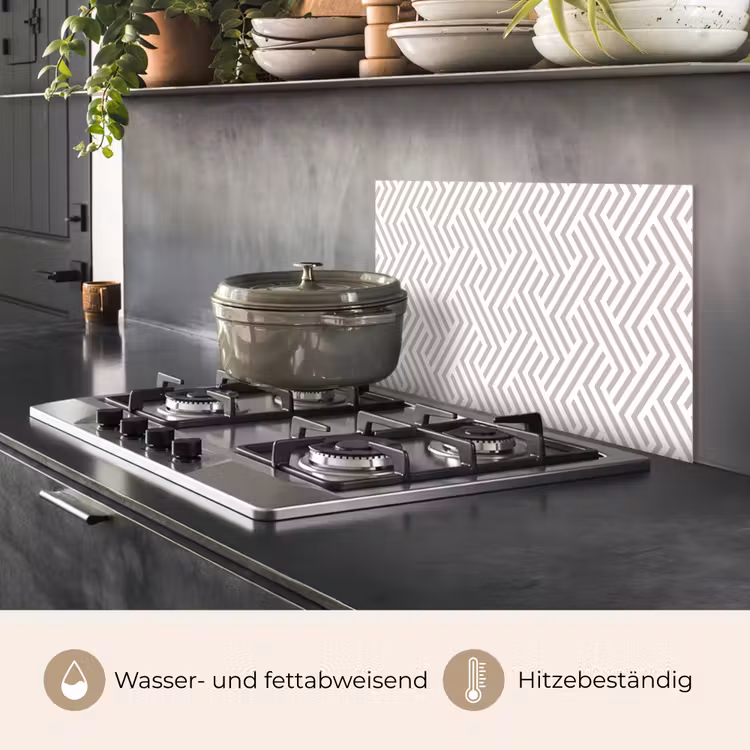 Grafisch - Patroon - Modern - Opvallend keuken achterwand spatscherm klein 900 -usp_DE