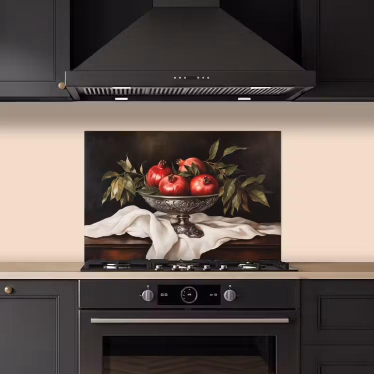 Granaatappels - Klassiek - Vintage keuken achterwand spatscherm klein -sfeer1