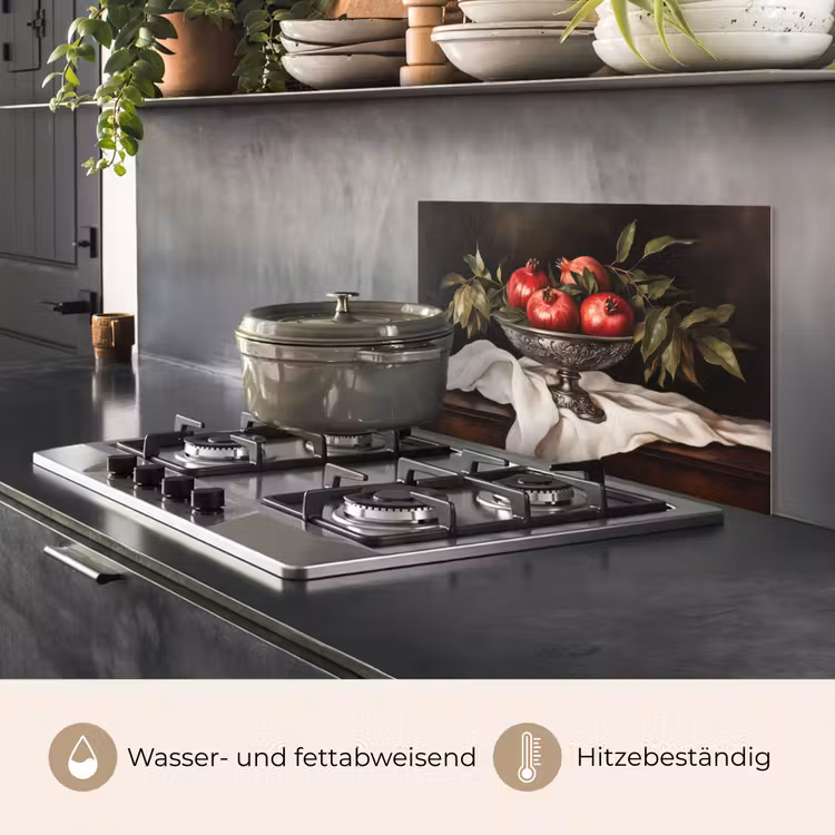 Granaatappels - Klassiek - Vintage keuken achterwand spatscherm klein -usp_DE
