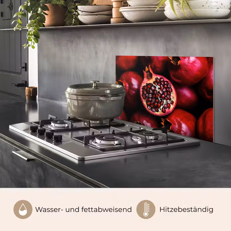 Granaatappel - Rood - Fruit keuken achterwand spatscherm klein -usp_DE
