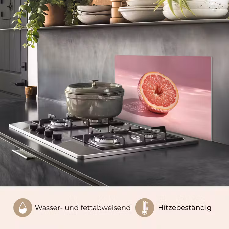 Grapefruit - Roze - Disco - Shiny keuken achterwand spatscherm klein -usp_DE