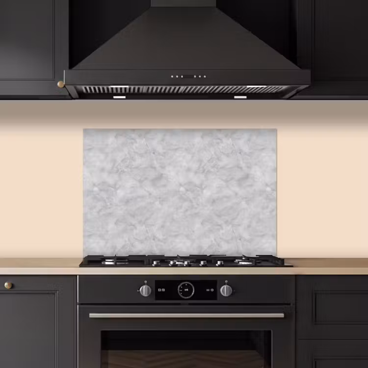 Grijs - Marmer - Mat keuken achterwand spatscherm klein 900 -sfeer1