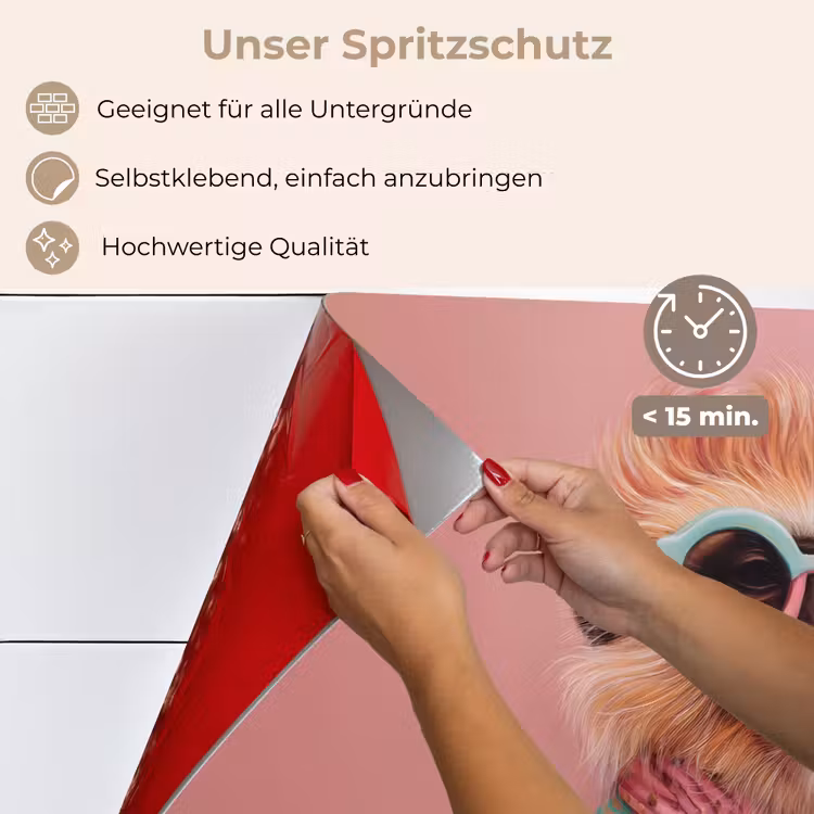 Sjaal - Aap - Zonnebril - Jasje keuken achterwand spatscherm klein -spatscherm_DE