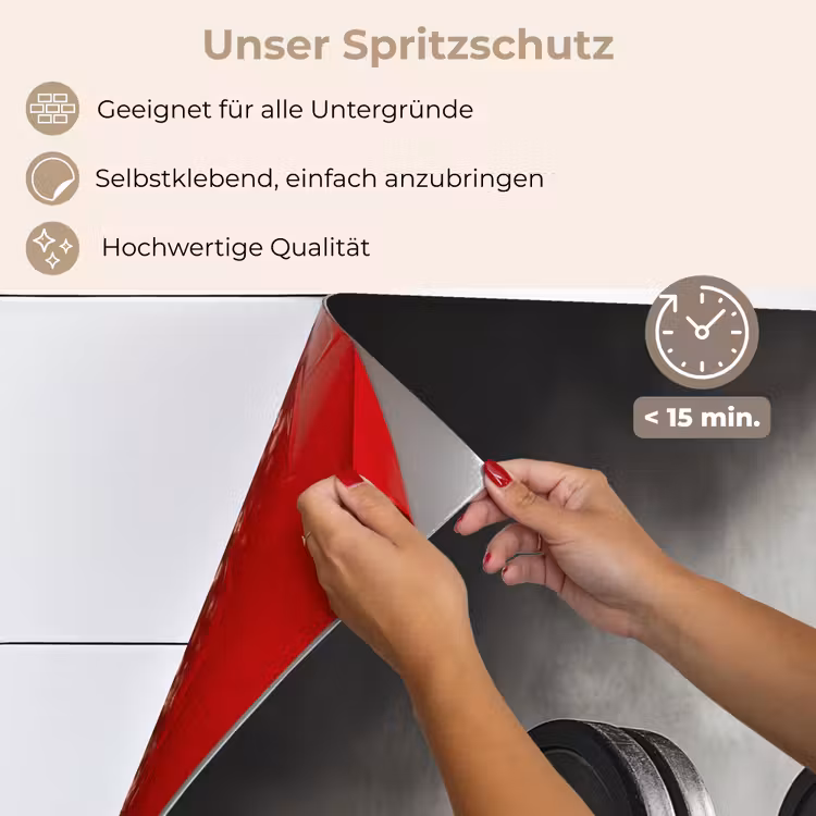 Halter - Gewichten - Zwart keuken achterwand spatscherm klein -spatscherm_DE