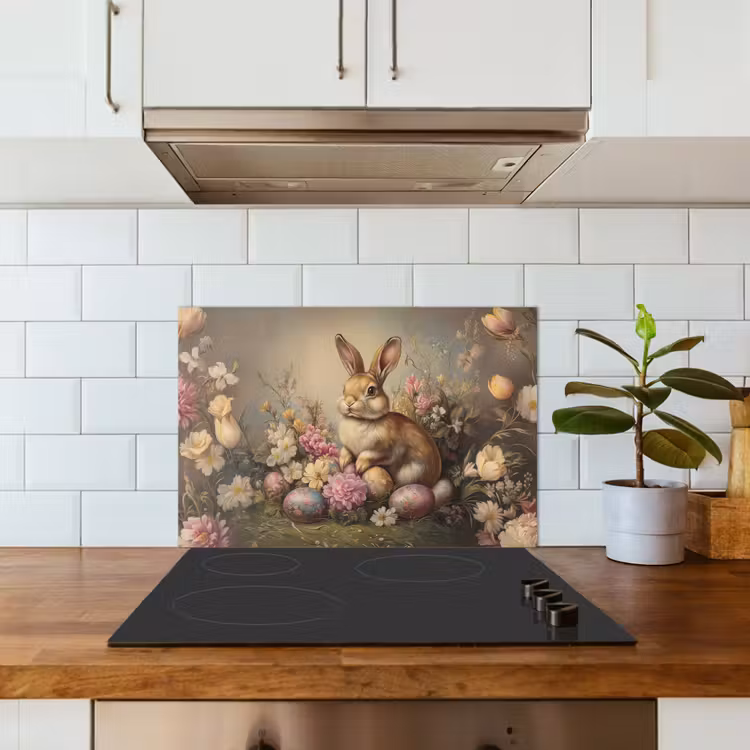 Haas - Stilleven - Bloemen keuken achterwand spatscherm klein -sfeer2