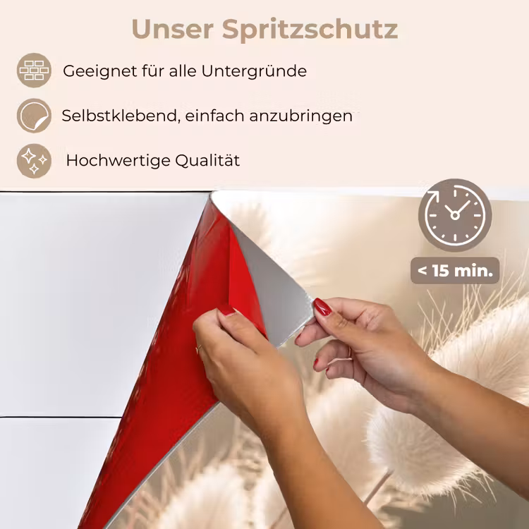 Hazestaartgras - Wit - Zonlicht keuken achterwand spatscherm klein -spatscherm_DE