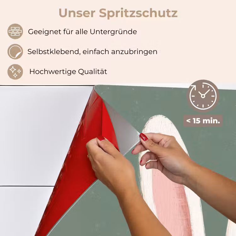 Hazen - Oren - Roze keuken achterwand spatscherm klein -spatscherm_DE