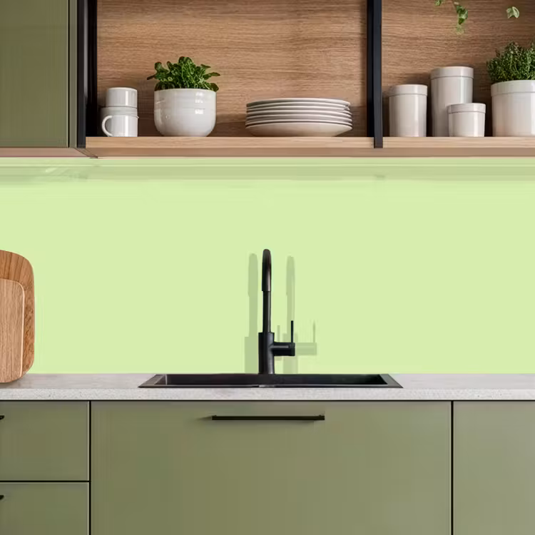 Light - Lime - Groen keuken achterwand 2 middel 871 -sfeer3