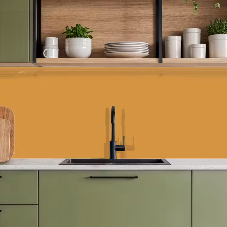 Autumn - Mustard - Geel keuken achterwand 2 middel 871 -sfeer3