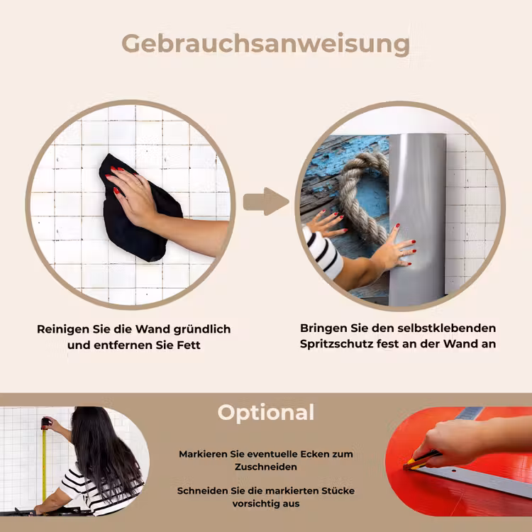 Hart - Touw - Hout - Rustiek keuken achterwand spatscherm klein -gebruiksaanwijzing_DE