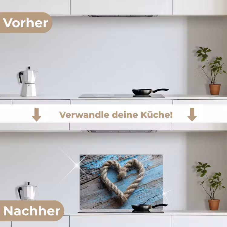 Hart - Touw - Hout - Rustiek keuken achterwand spatscherm klein -voor_na_DE