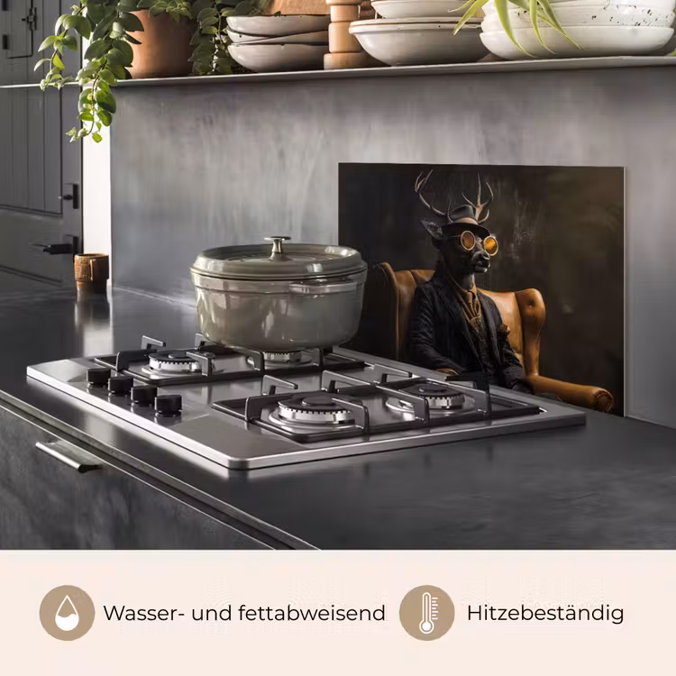 Hert - Zonnebril - Zwart - Pak keuken achterwand spatscherm klein -usp_DE
