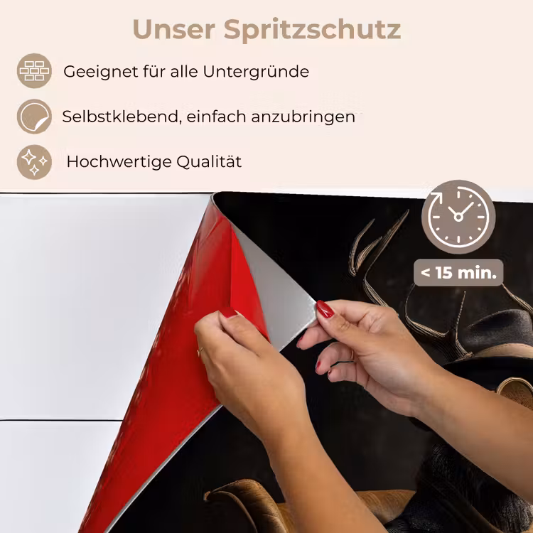Hert - Zonnebril - Zwart - Pak keuken achterwand spatscherm klein -spatscherm_DE
