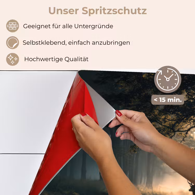 Hert - Bosbeek - Mystiek keuken achterwand spatscherm klein -spatscherm_DE