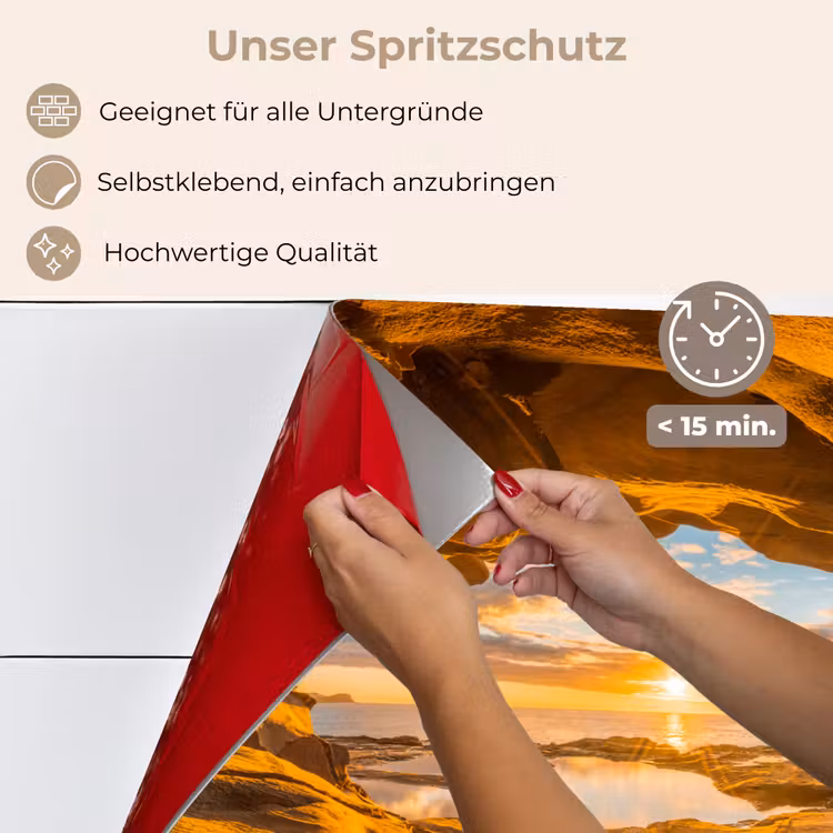 Grot - Zee - Horizon - Zonsondergang keuken achterwand spatscherm klein -spatscherm_DE