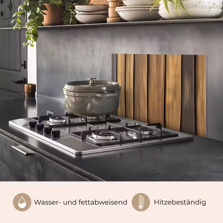 Hout - Planken - Natuurtinten keuken achterwand spatscherm klein -usp_DE