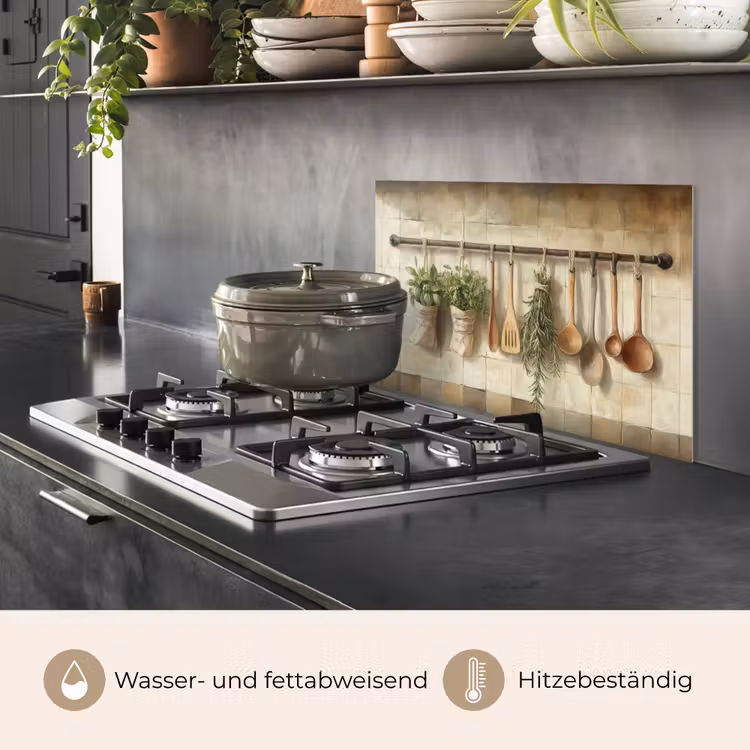 Hout - Keukengerei - Stilleven - Tegels keuken achterwand spatscherm klein -usp_DE