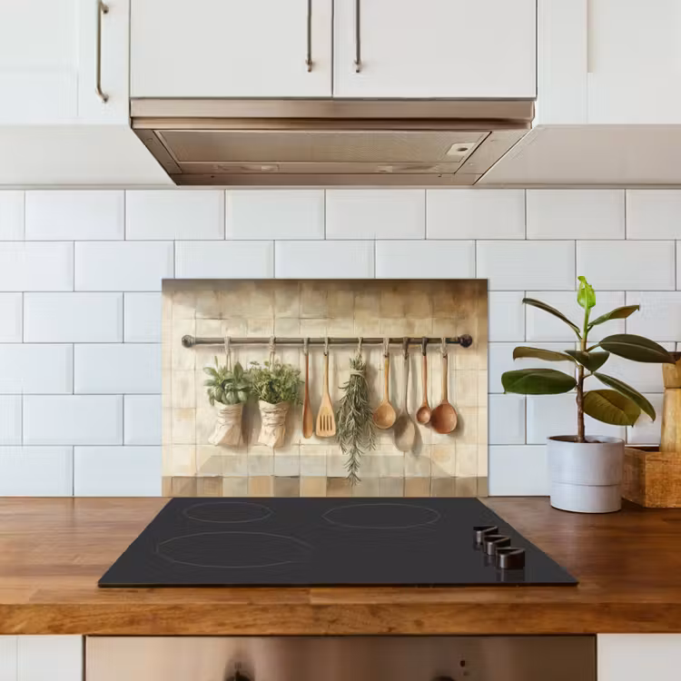Hout - Keukengerei - Stilleven - Tegels keuken achterwand spatscherm klein -sfeer2