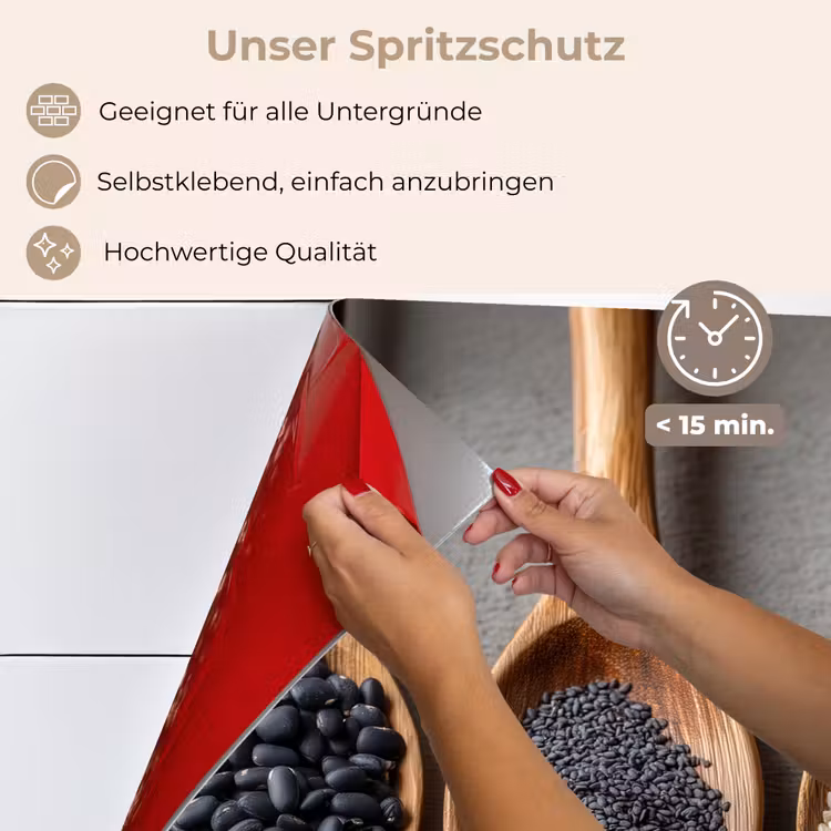 Houten - Lepels - Rijst - Zaden keuken achterwand spatscherm klein -spatscherm_DE