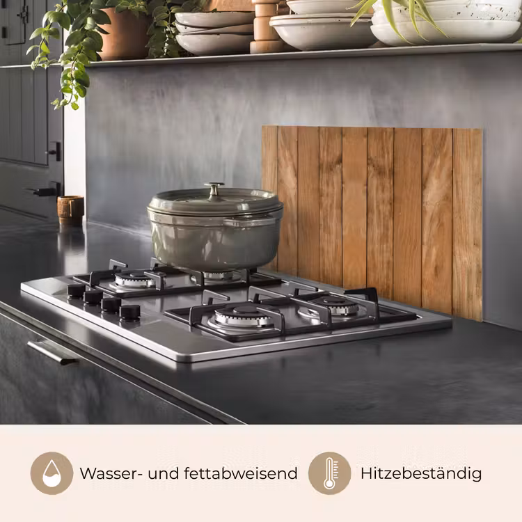 Hout - Naturel - Planken - Structuur keuken achterwand spatscherm klein -usp_DE