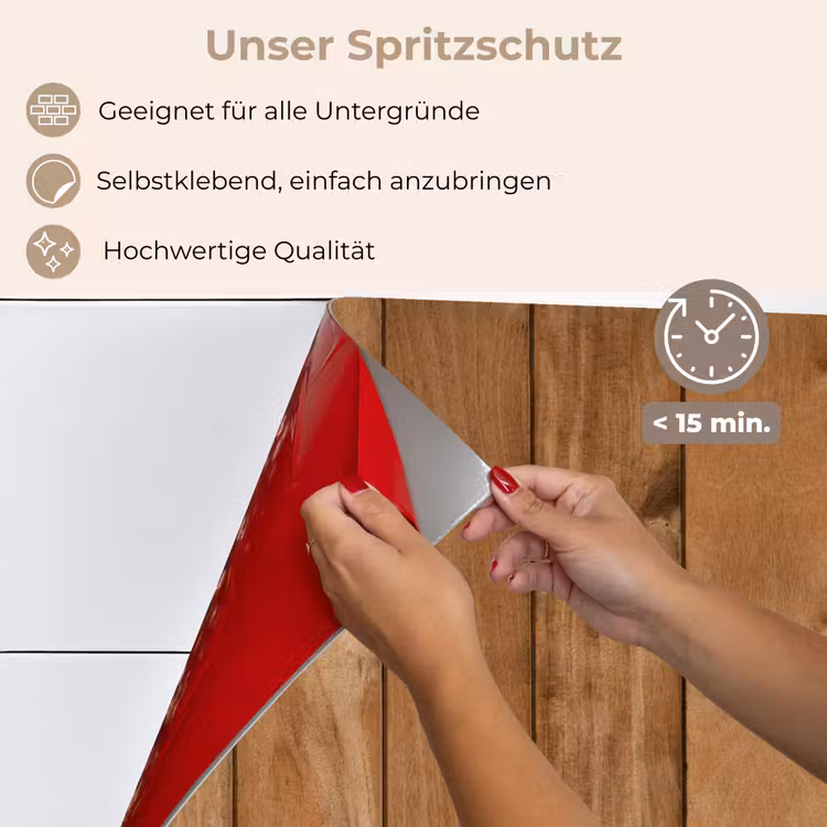 Hout - Naturel - Planken - Structuur keuken achterwand spatscherm klein -spatscherm_DE