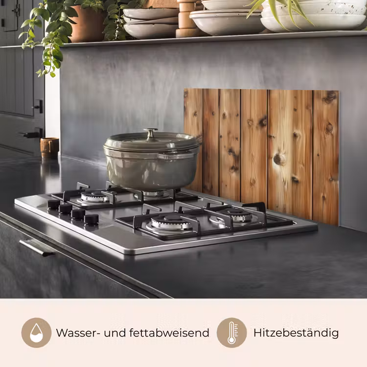 Hout - Planken - Bruin keuken achterwand spatscherm klein -usp_DE